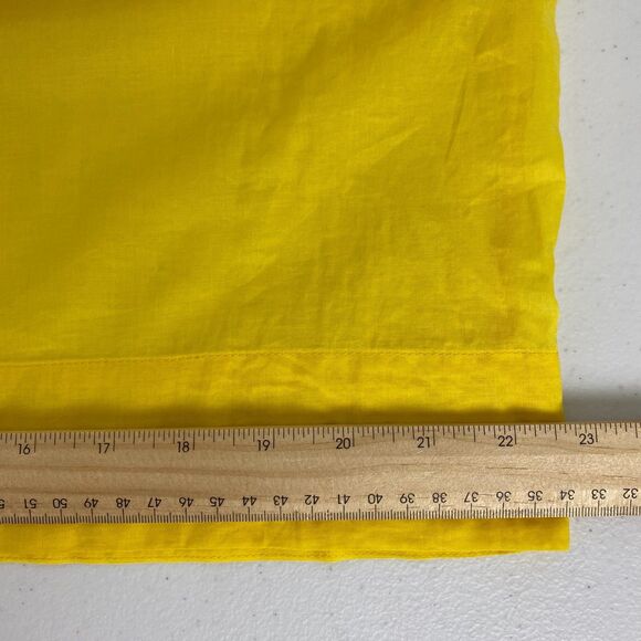 Mini Dress Clavin Klein‎ Yellow Ruched Sleeveless - Picture 7 of 10